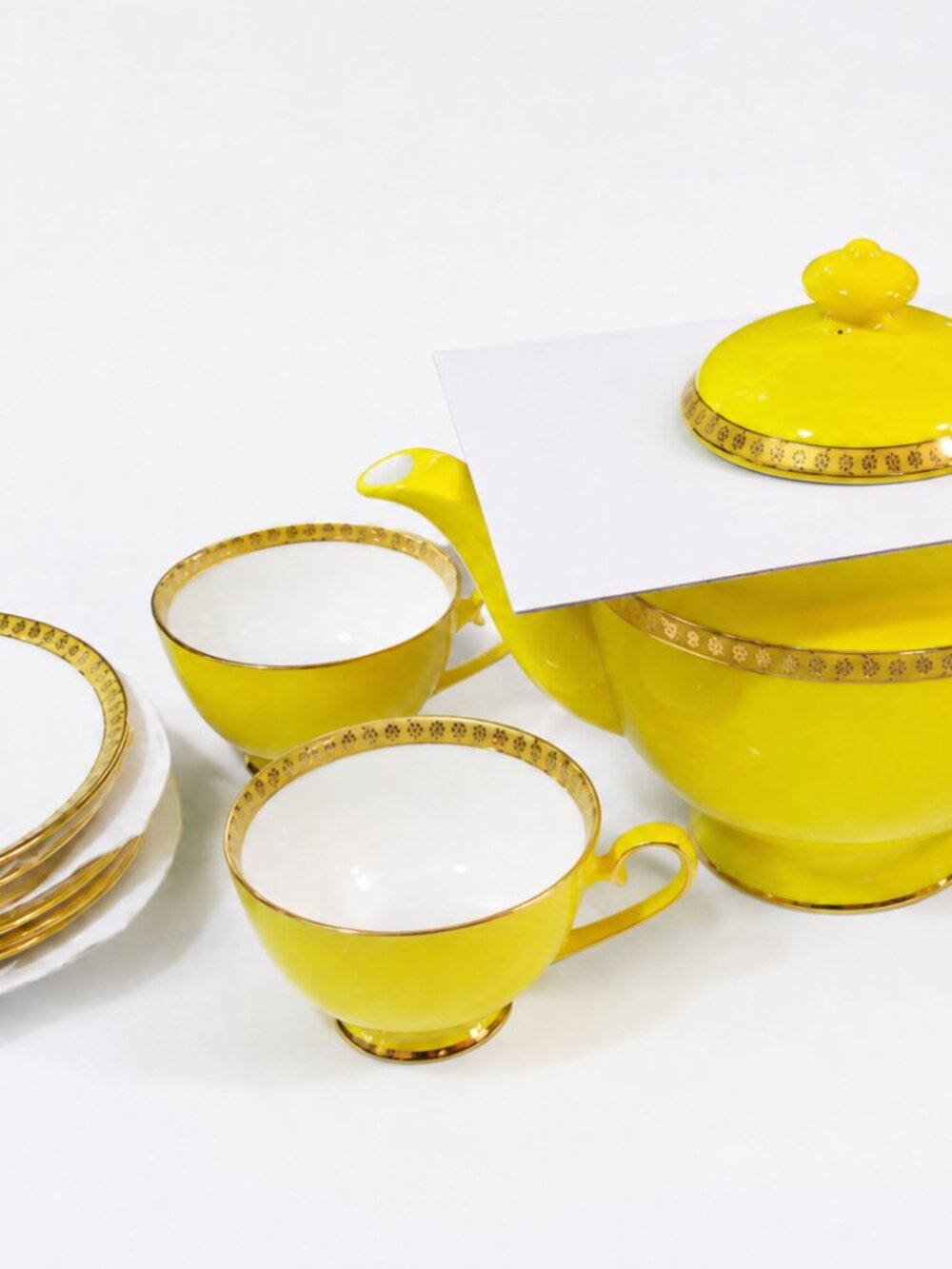 Golden Tea Set Still Life | Dubai Tea Cup Set | Teavana Tea Cup Sets